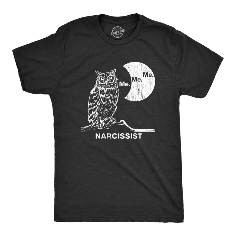 Narcissist Owl Men's T Shirt sold by Crazy Dog T-Shirts