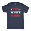 Red White And BBQ Men's T Shirt sold by Crazy Dog T-Shirts