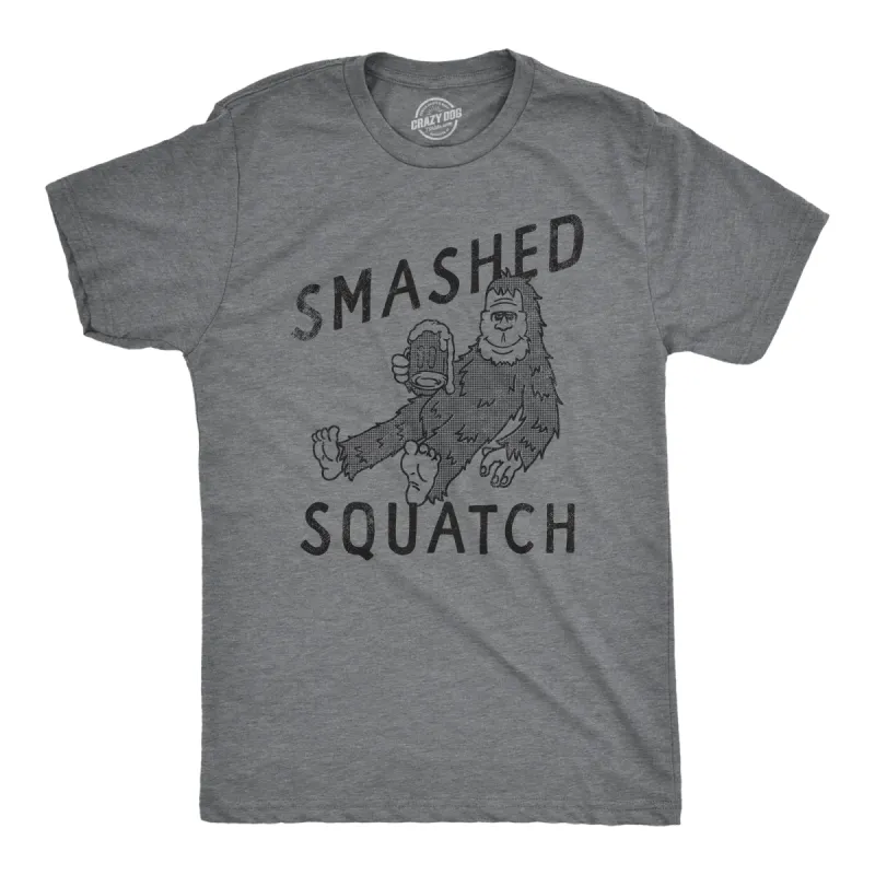 Smashed Squatch Men's T Shirt sold by Crazy Dog T-Shirts