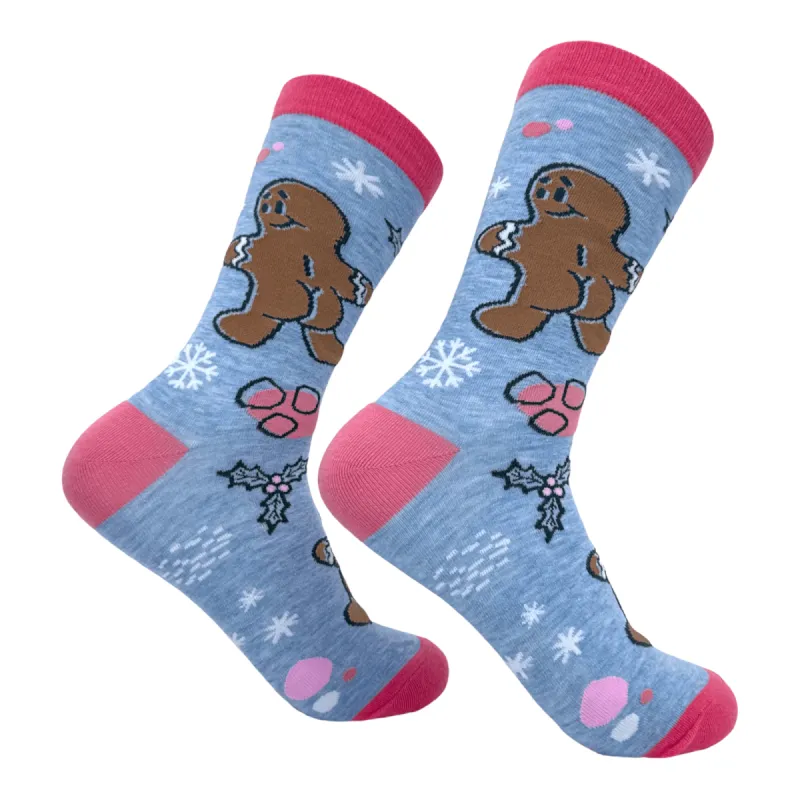 Women's Gingerbread Man Butt Socks sold by Crazy Dog T-Shirts