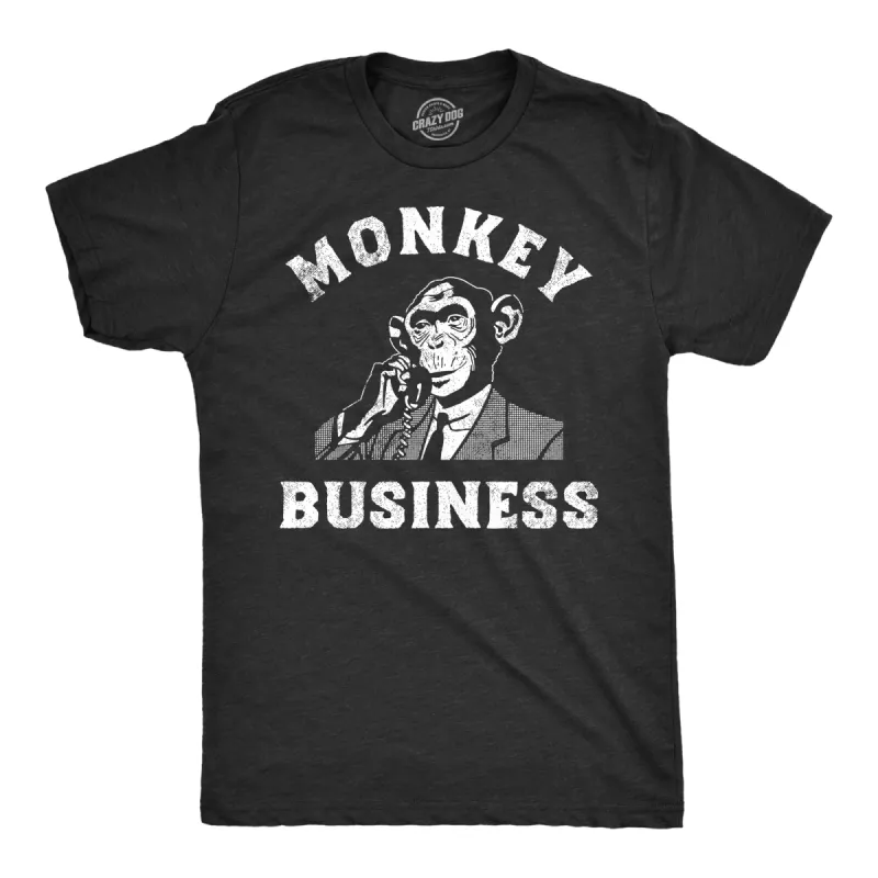 Monkey Business Men's T Shirt sold by Crazy Dog T-Shirts