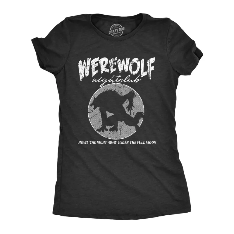 Werewolf Nightclub Women's T Shirt sold by Crazy Dog T-Shirts