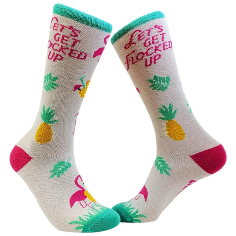 Women Let's Get Flocked Up Socks sold by Crazy Dog T-Shirts