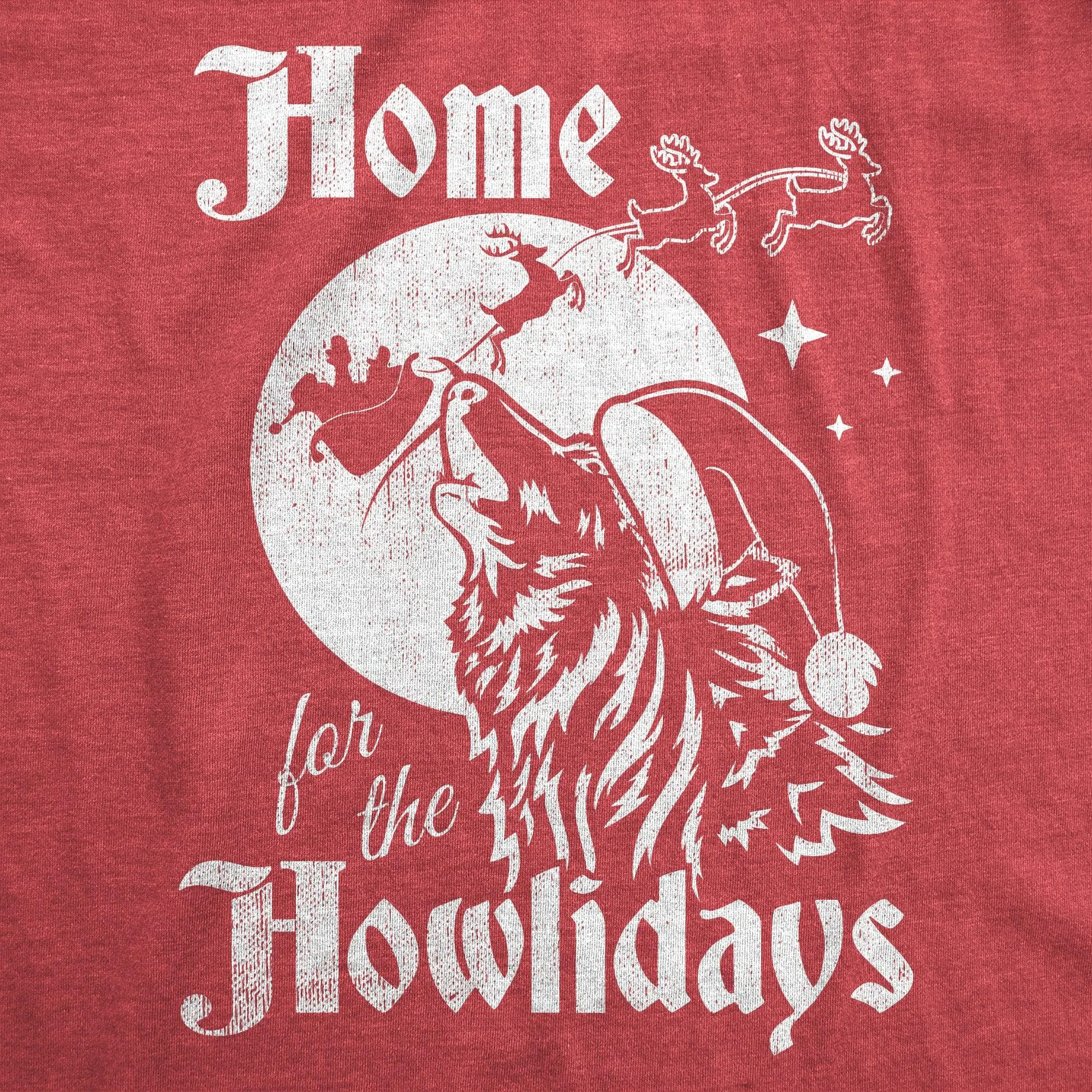 Home For The Howlidays Men's T Shirt sold by Crazy Dog T-Shirts product image thumbnail 2