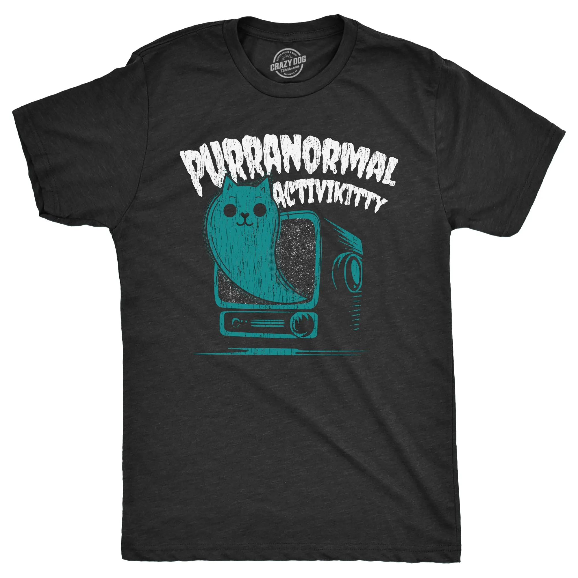 Purranormal Activikitty - Paranormal Cat Men's T Shirt sold by Crazy Dog T-Shirts