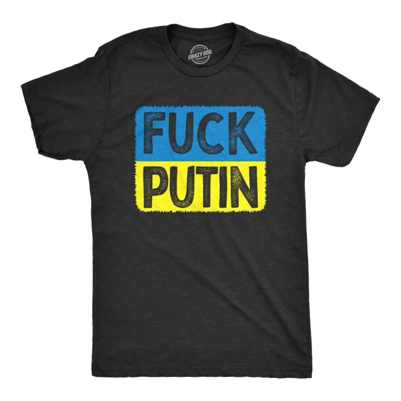 Fuck Putin Men's T Shirt sold by Crazy Dog T-Shirts
