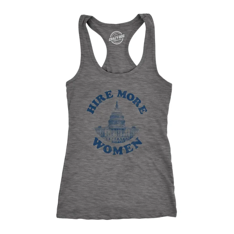 Hire More Women Women's Tank Top sold by Crazy Dog T-Shirts