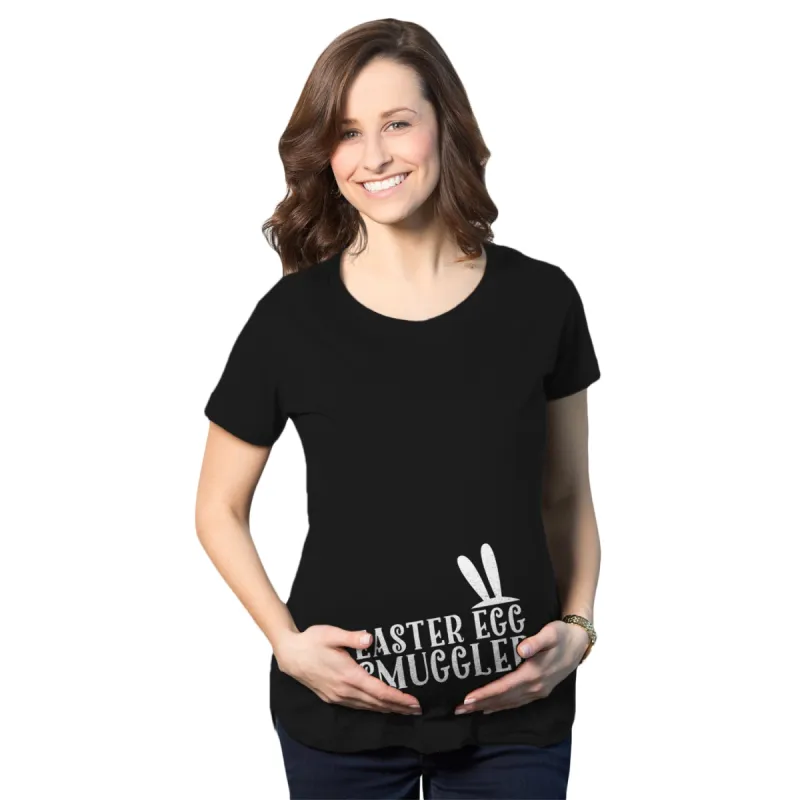 Easter Egg Smuggler Maternity T shirt Maternity T Shirt sold by Crazy Dog T-Shirts