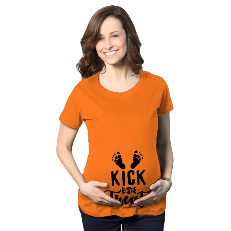 Kick or Treat Maternity T Shirt sold by Crazy Dog T-Shirts