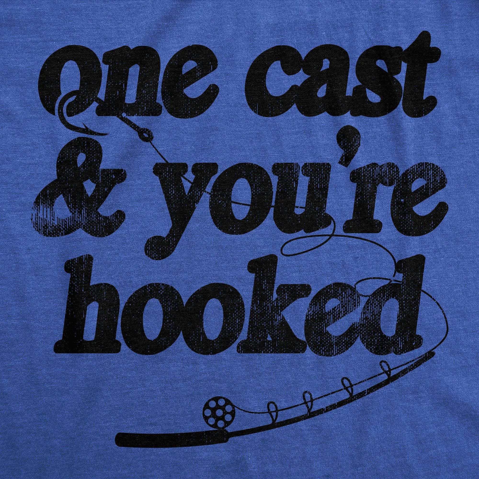 One Cast And Youre Hooked Men's T Shirt sold by Crazy Dog T-Shirts product image thumbnail 2
