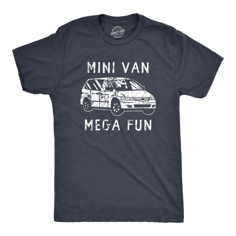 Mini Van Mega Fun Men's T Shirt sold by Crazy Dog T-Shirts