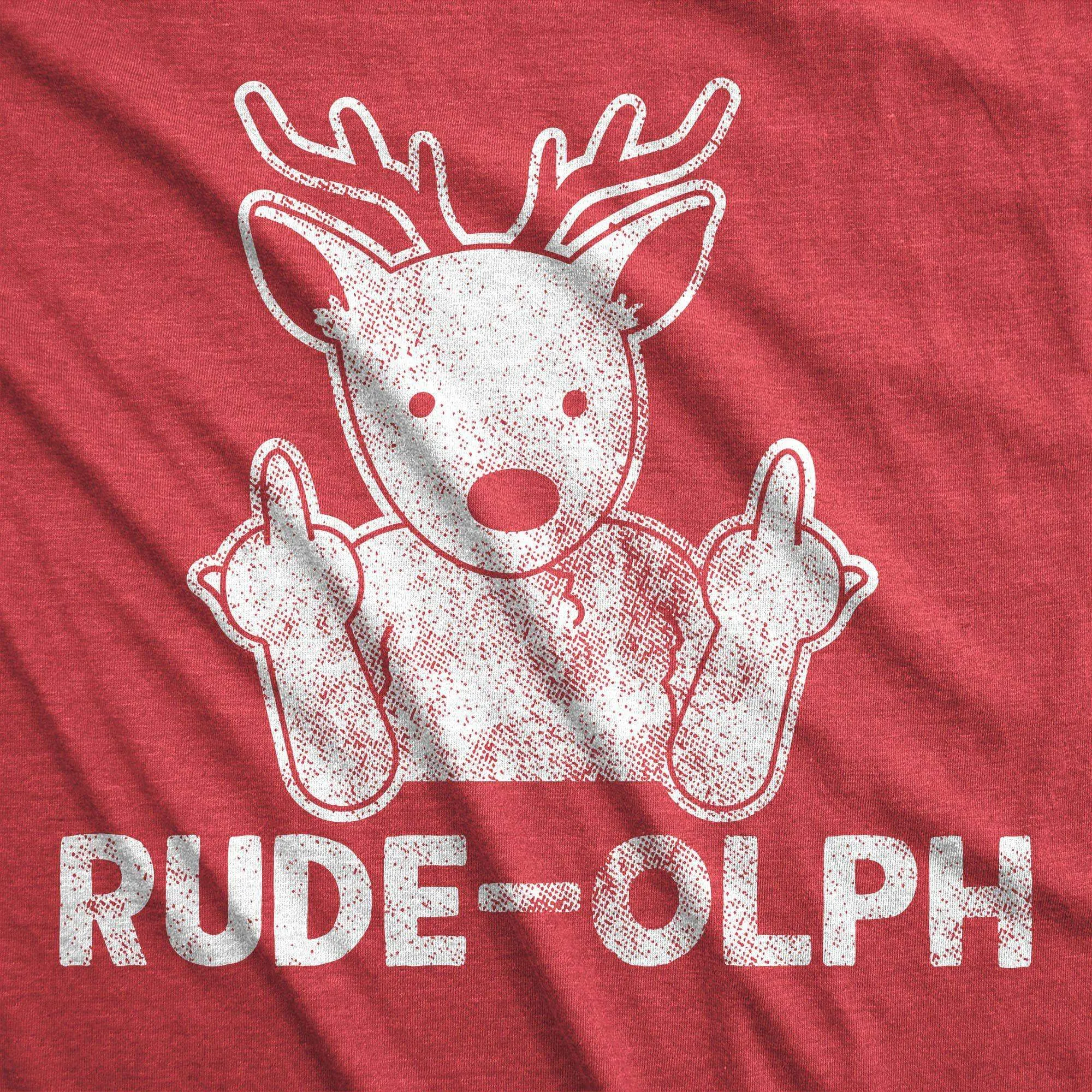 Rude-olph Women's T Shirt sold by Crazy Dog T-Shirts product image thumbnail 2
