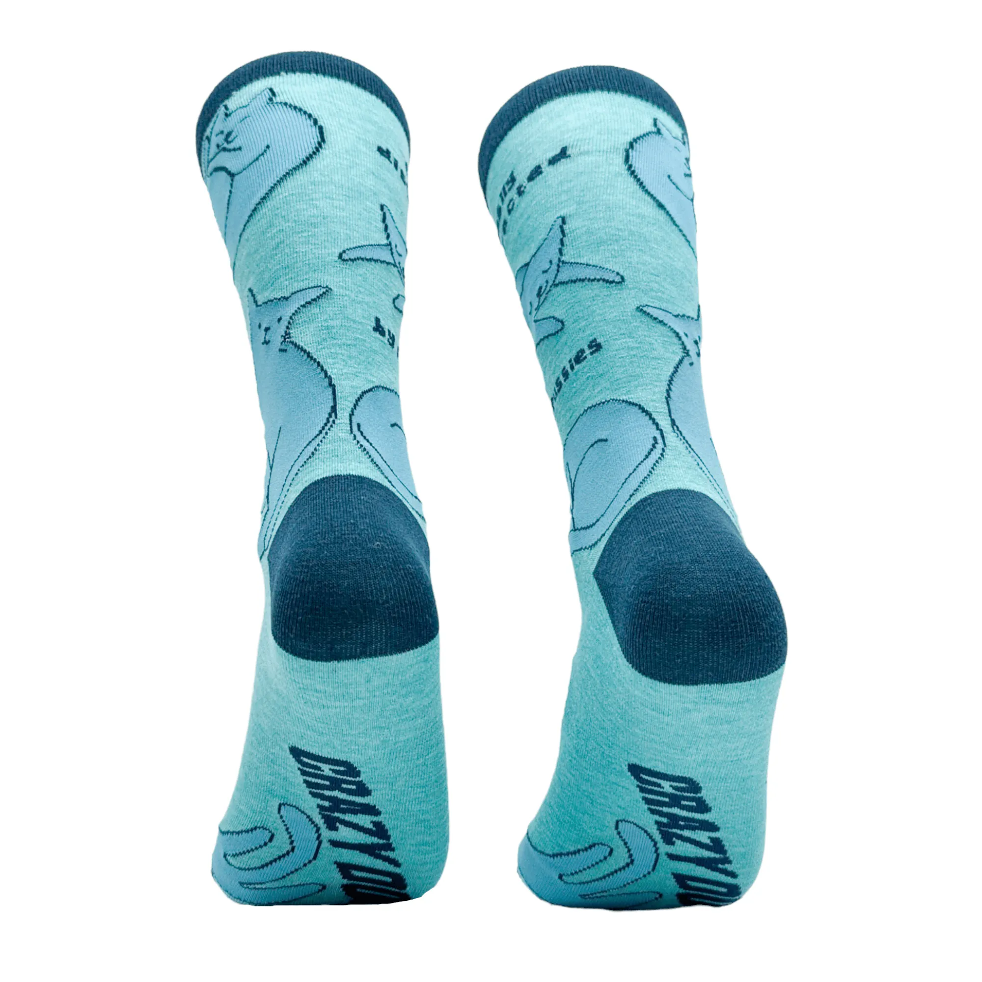 Men's Easily Distracted By Pussies Socks sold by Crazy Dog T-Shirts product image thumbnail 4