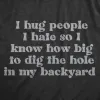 I Hug People I Hate Women's T Shirt sold by Crazy Dog T-Shirts