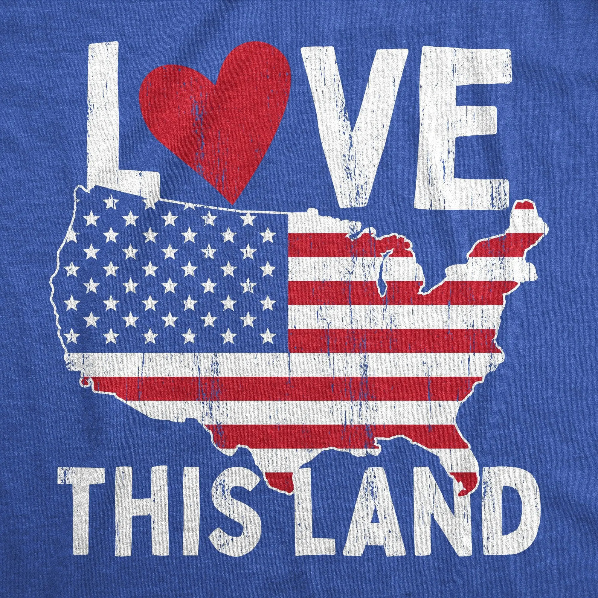 Love This Land Men's T Shirt sold by Crazy Dog T-Shirts product image thumbnail 2