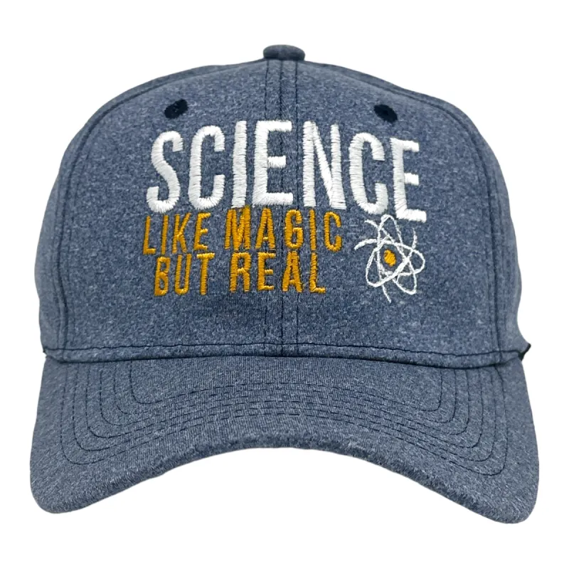 Science Like Magic But Real Hat Funny Nerdy Chemistry Joke Cap sold by Crazy Dog T-Shirts