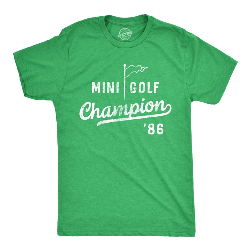 Mini Golf Champion Men's T Shirt sold by Crazy Dog T-Shirts