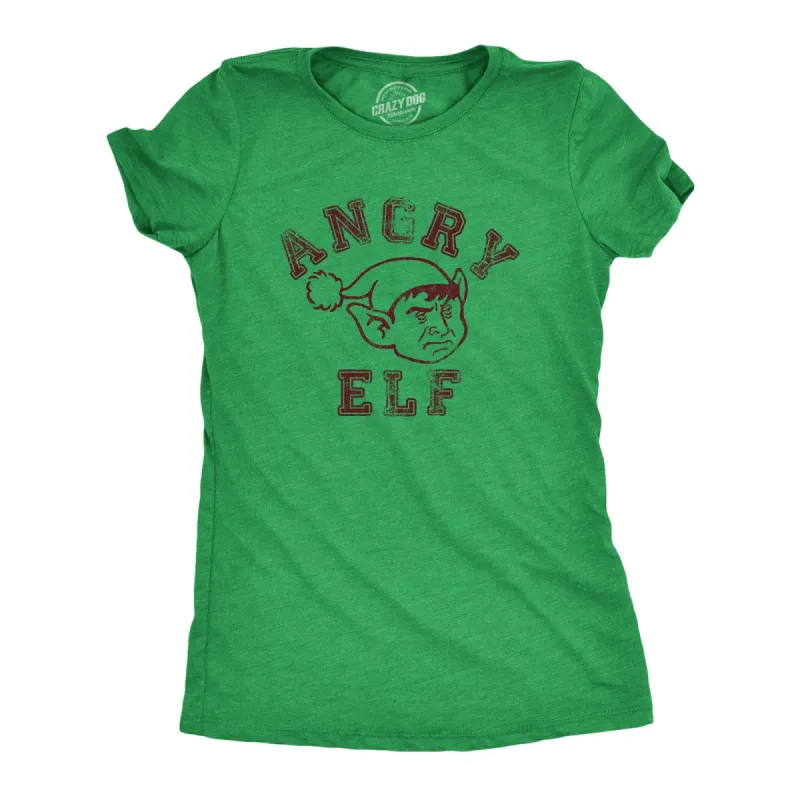 Angry Elf Women's T Shirt sold by Crazy Dog T-Shirts