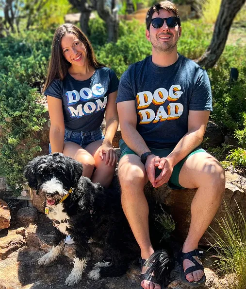 Dog Dad Retro Men's T Shirt sold by Crazy Dog T-Shirts product image thumbnail 3