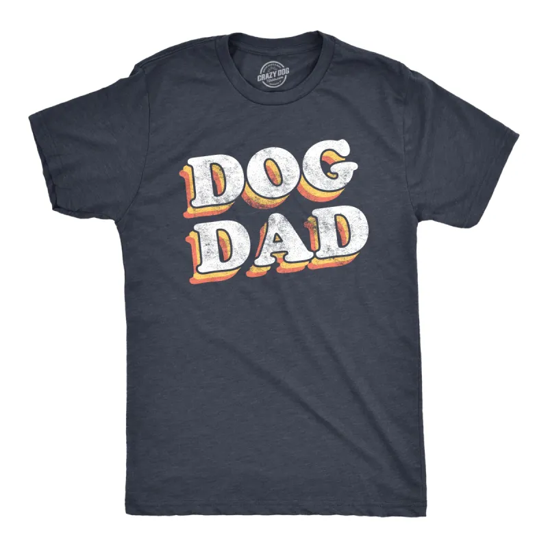 Dog Dad Retro Men's T Shirt sold by Crazy Dog T-Shirts