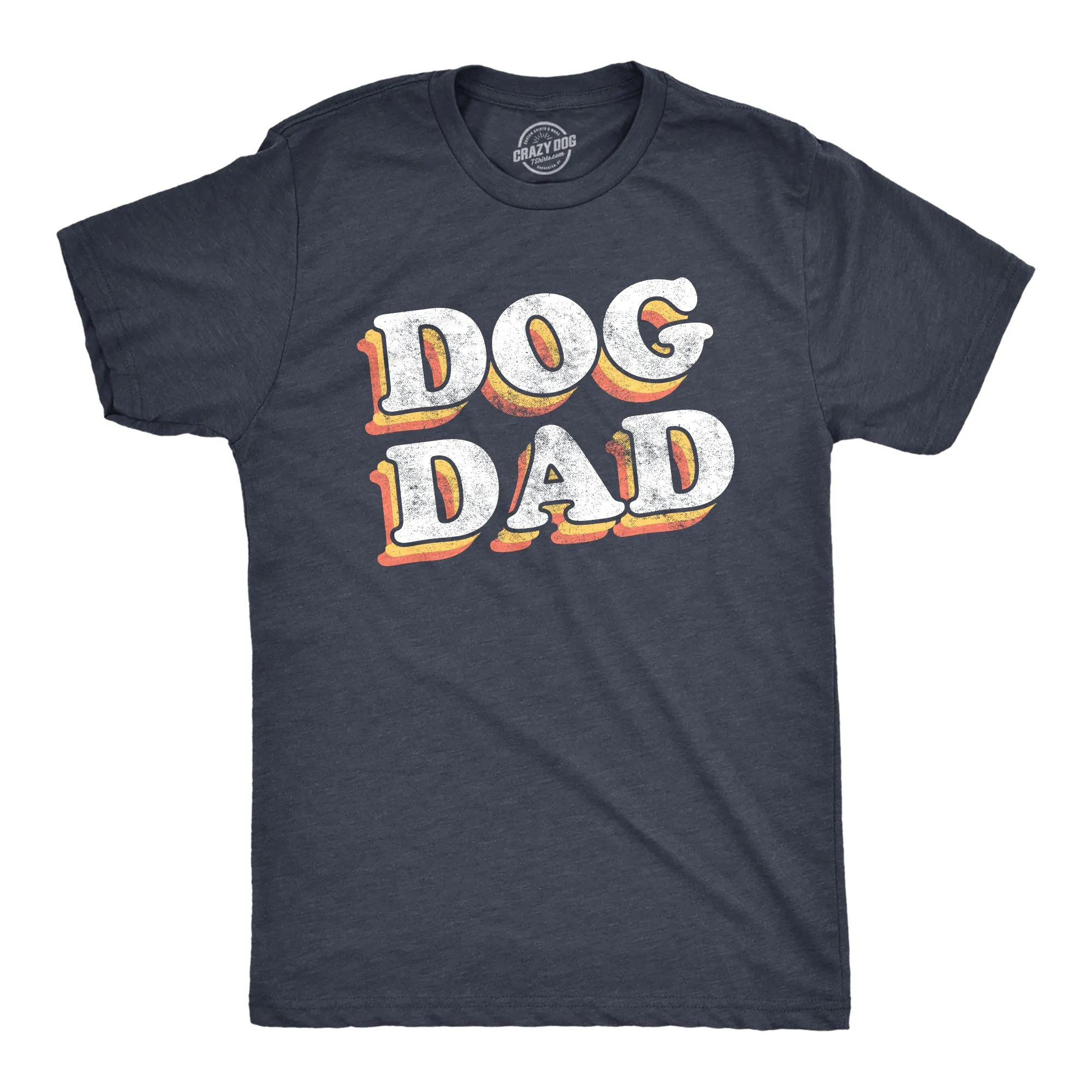 Dog Dad Retro Men's T Shirt sold by Crazy Dog T-Shirts
