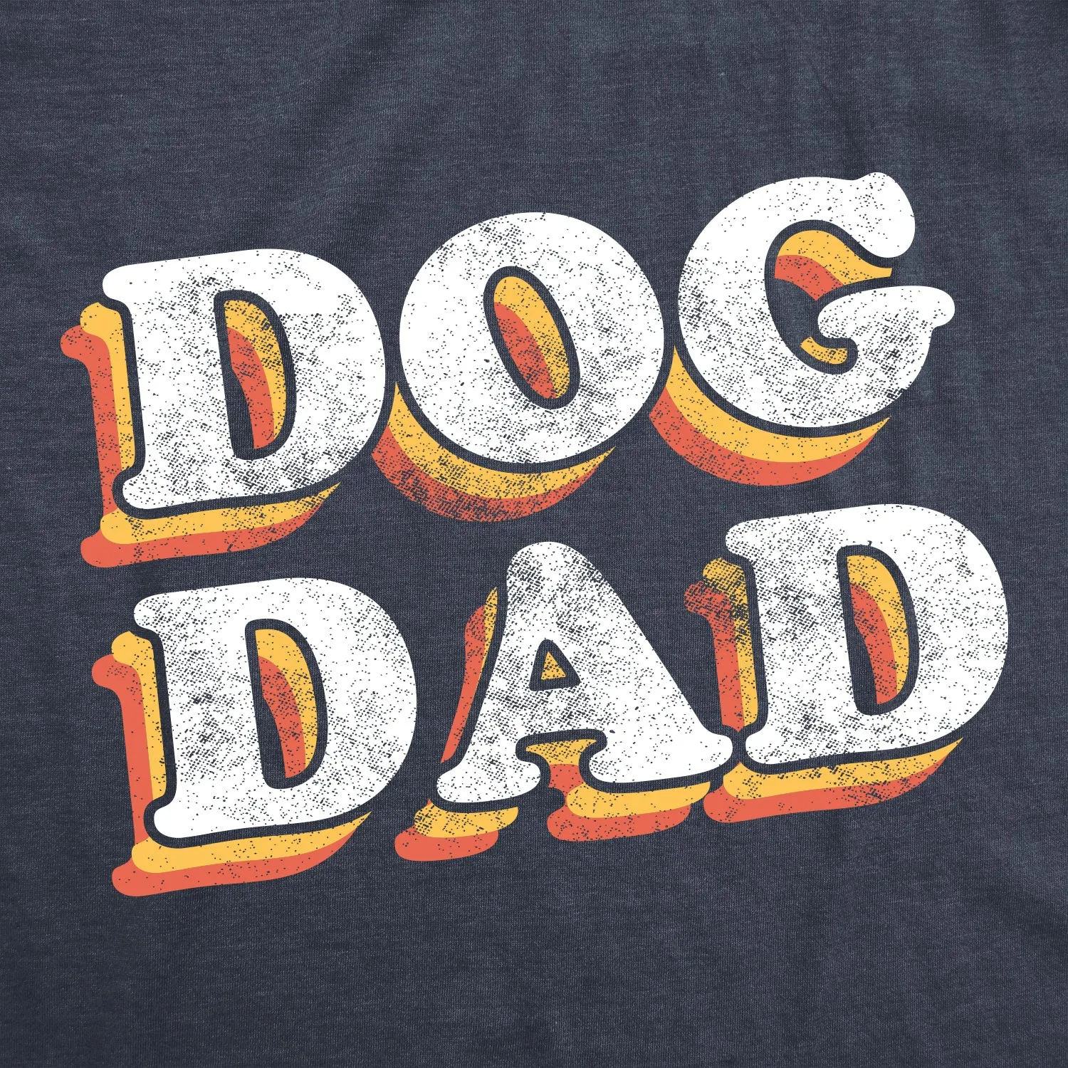 Dog Dad Retro Men's T Shirt sold by Crazy Dog T-Shirts product image thumbnail 2