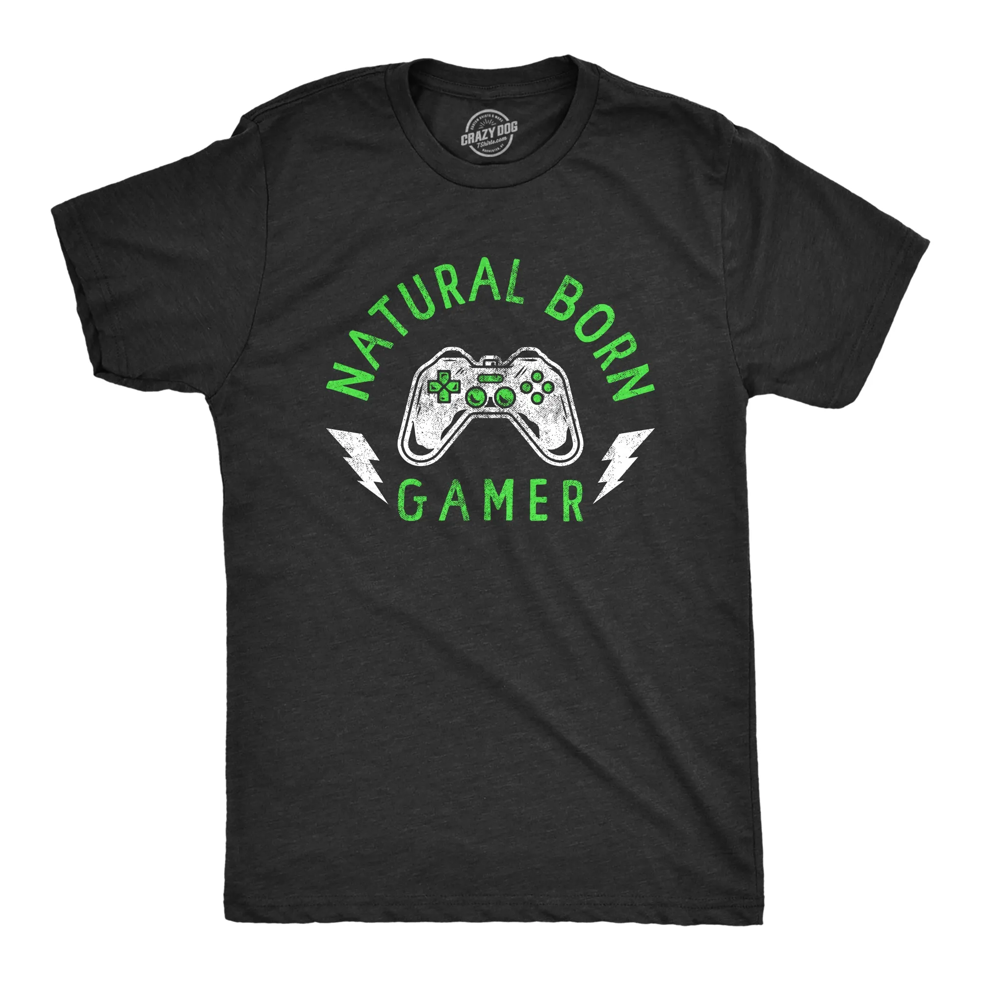 Natural Born Gamer Men's T Shirt sold by Crazy Dog T-Shirts