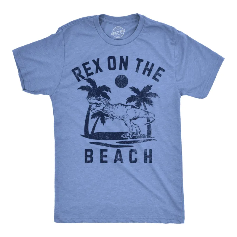 Rex On The Beach Men's T Shirt sold by Crazy Dog T-Shirts