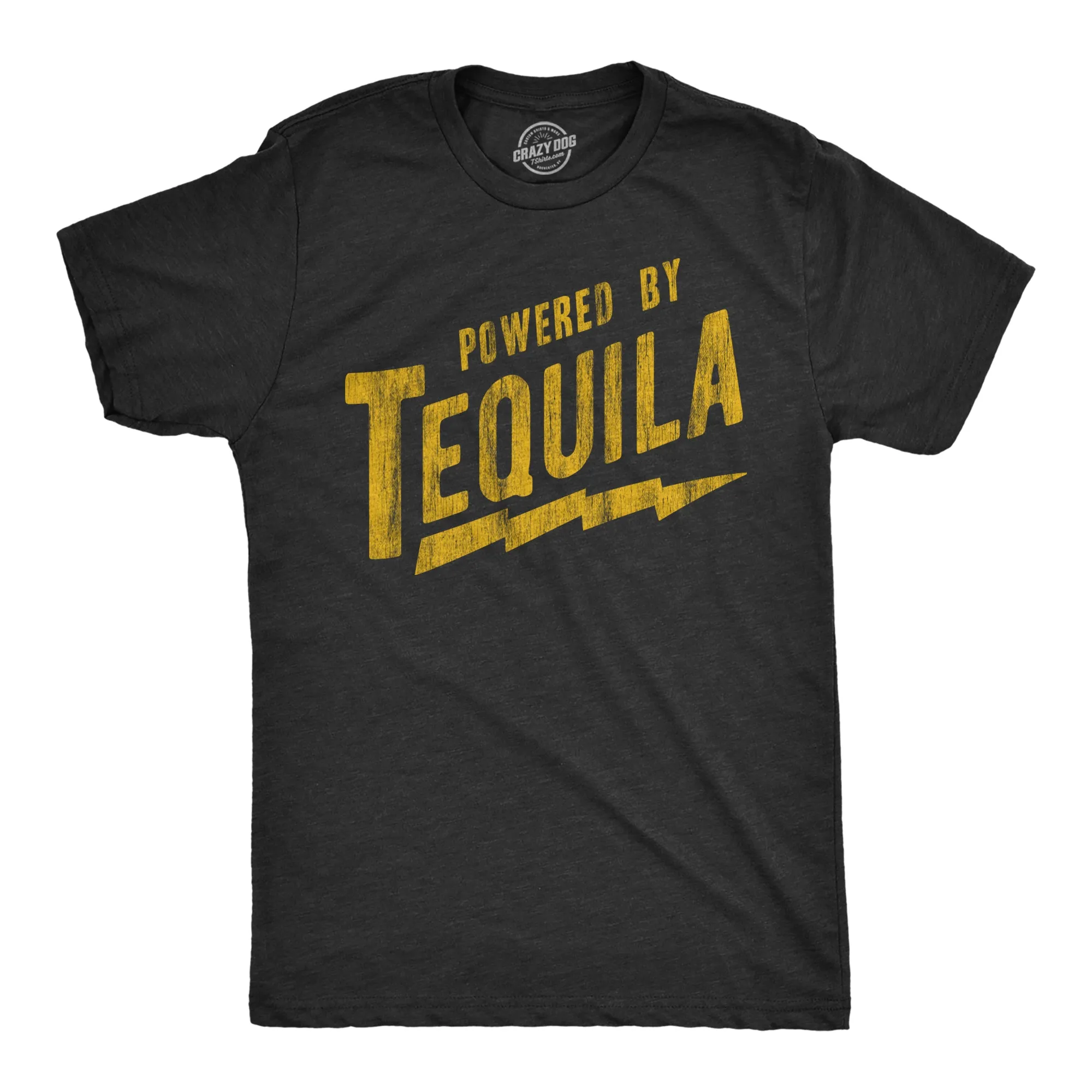 Powered By Tequila Men's T Shirt sold by Crazy Dog T-Shirts