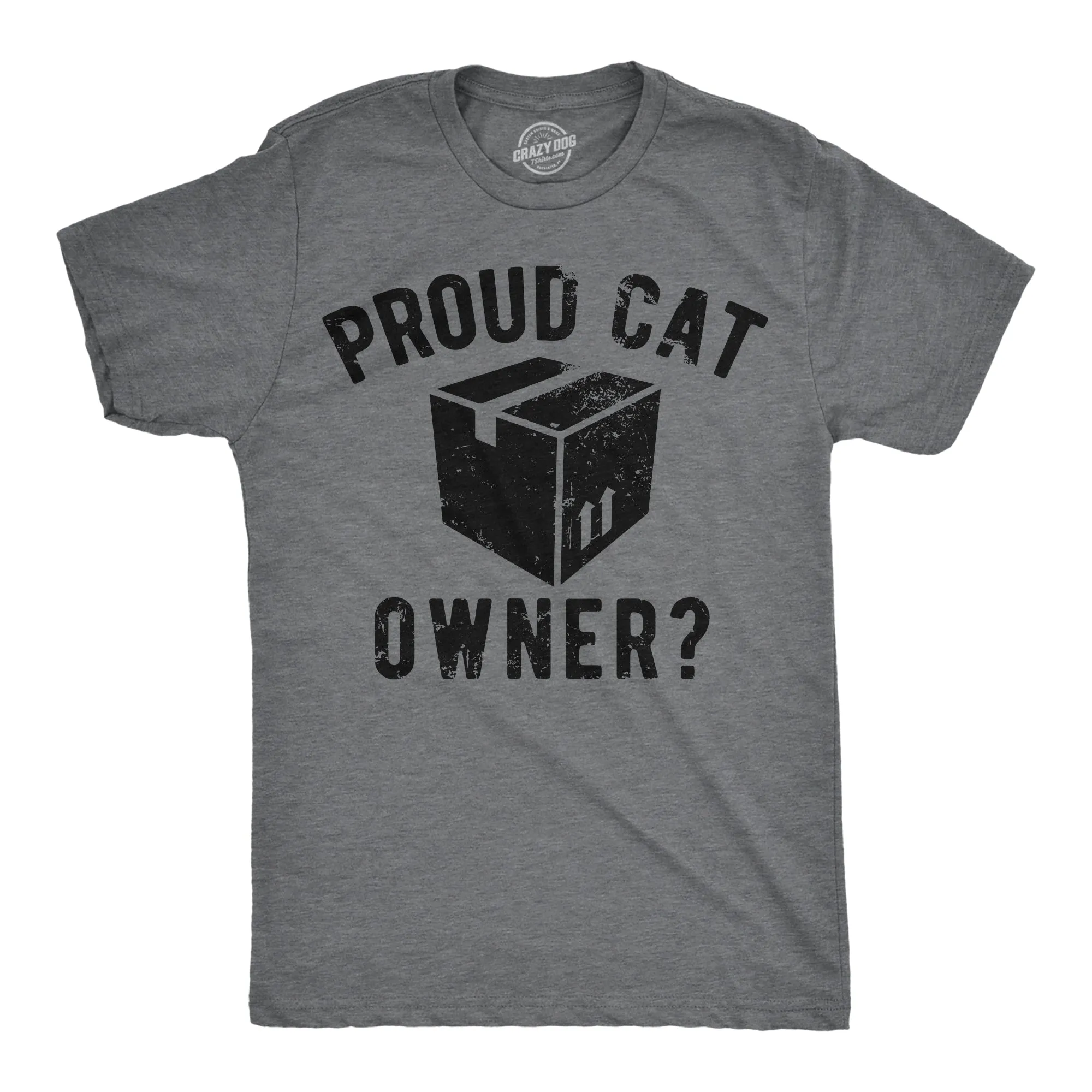 Proud Cat Owner Men's T Shirt sold by Crazy Dog T-Shirts