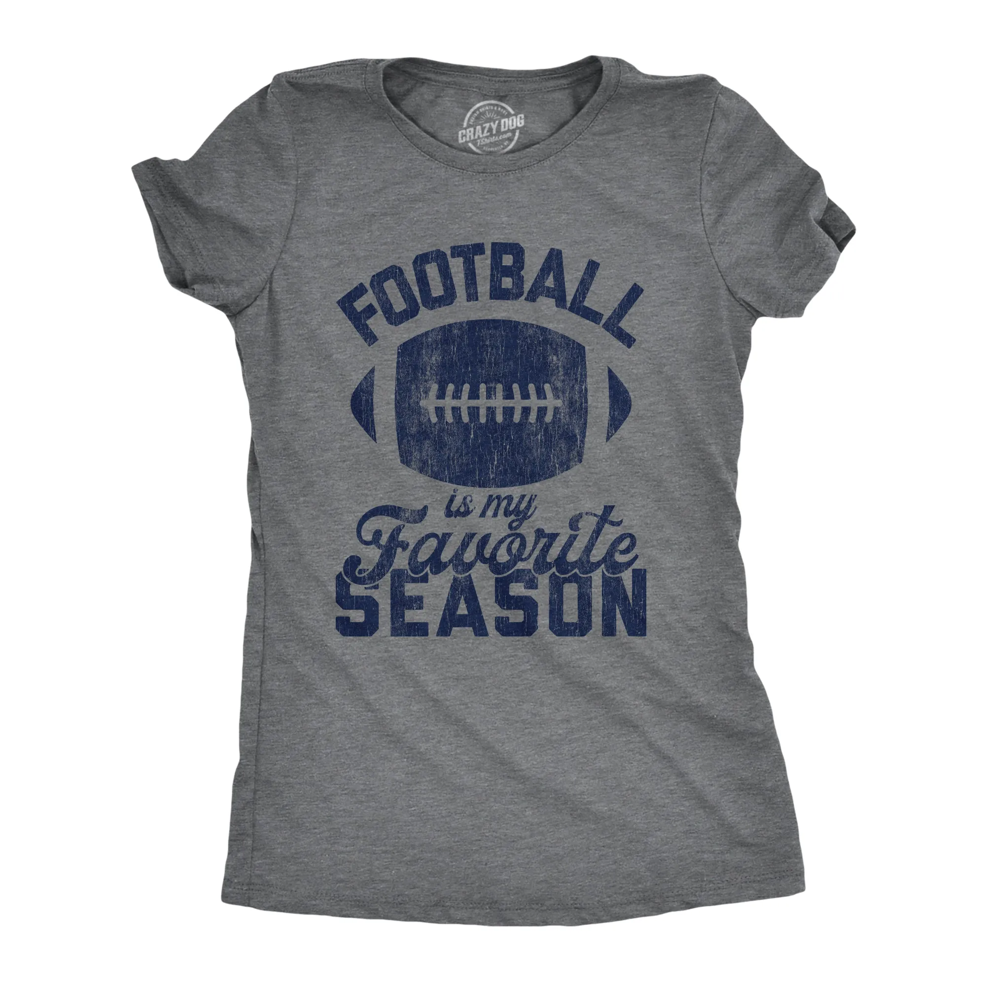 Football Is My Favorite Season Women's T Shirt sold by Crazy Dog T-Shirts