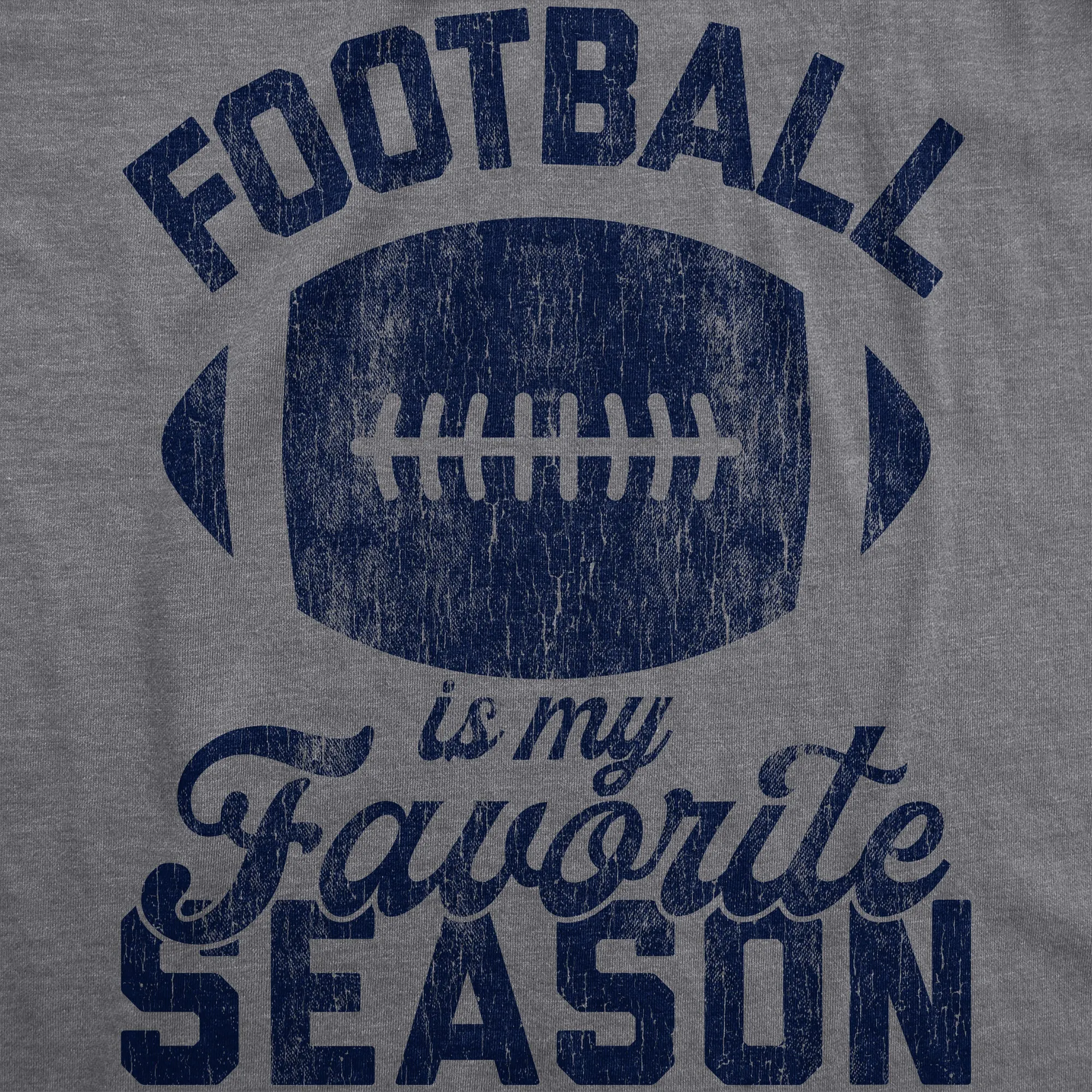 Football Is My Favorite Season Women's T Shirt sold by Crazy Dog T-Shirts product image thumbnail 2