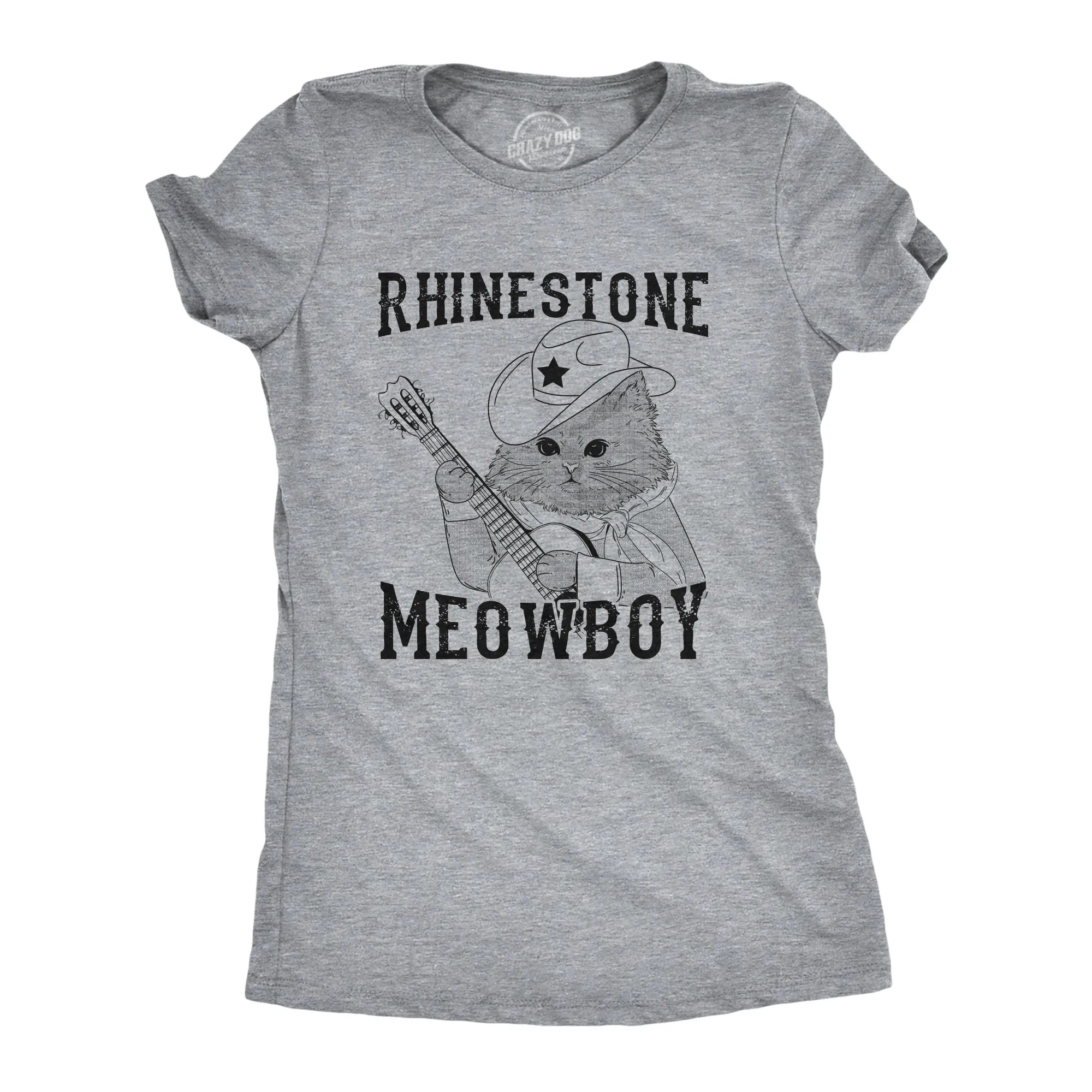 Rhinestone Meowboy Women's T Shirt sold by Crazy Dog T-Shirts