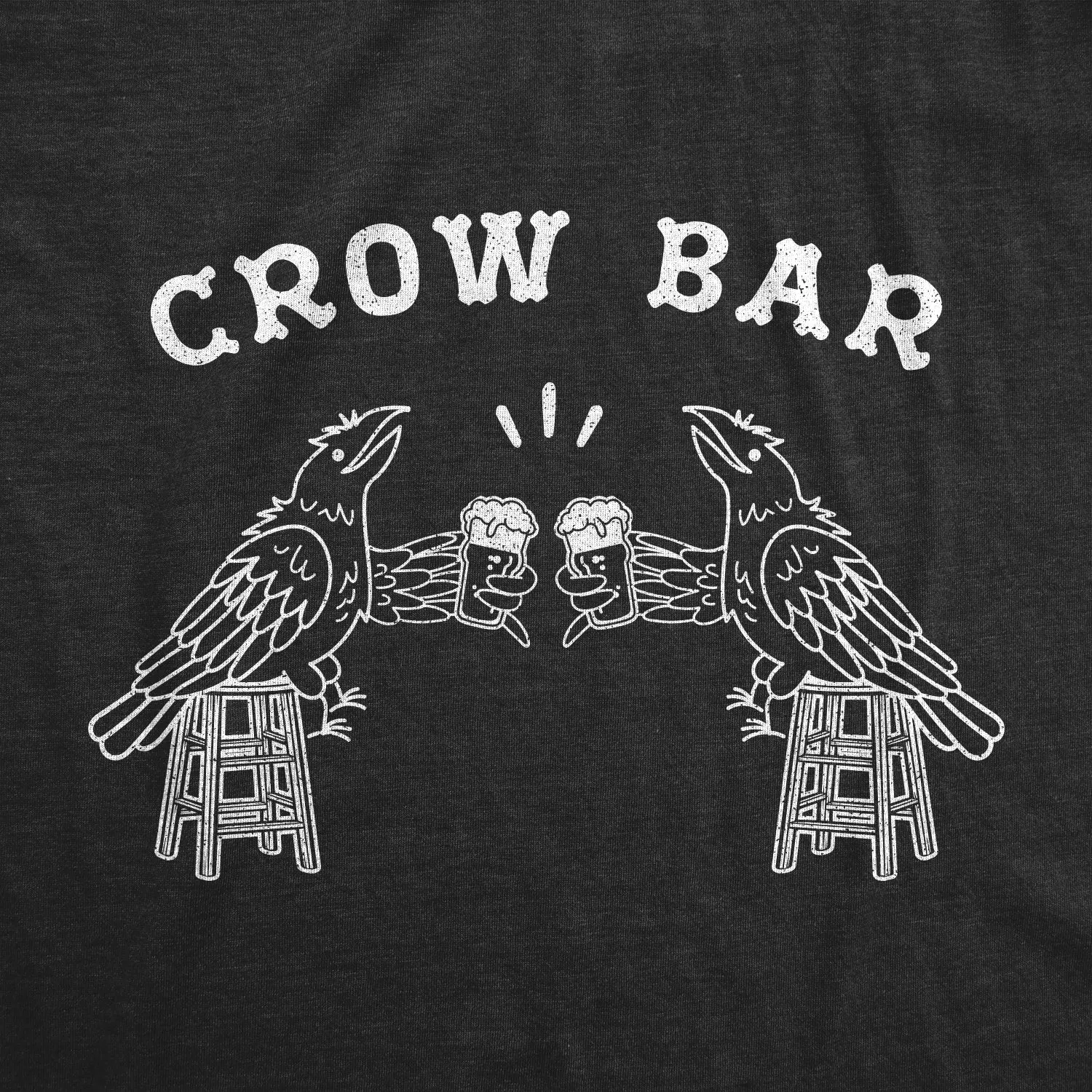 Crow Bar Men's T Shirt sold by Crazy Dog T-Shirts product image thumbnail 2