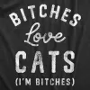 Bitches Love Cats Men's T Shirt sold by Crazy Dog T-Shirts