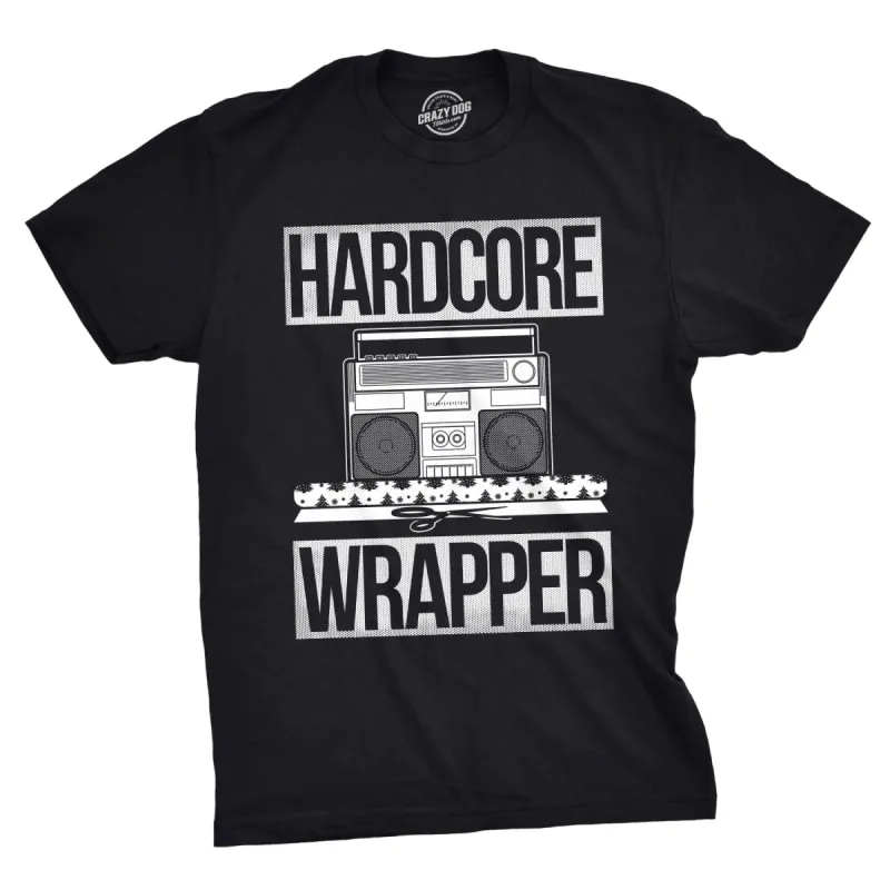 Hardcore Wrapper Men's T Shirt sold by Crazy Dog T-Shirts