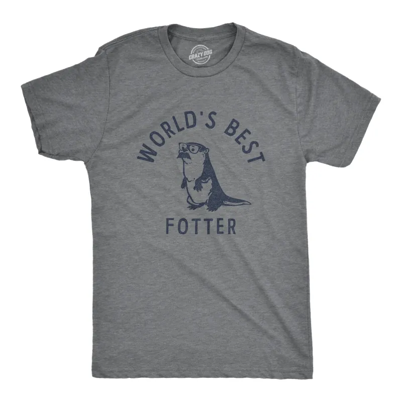 Worlds Best Fotter Men's T Shirt sold by Crazy Dog T-Shirts