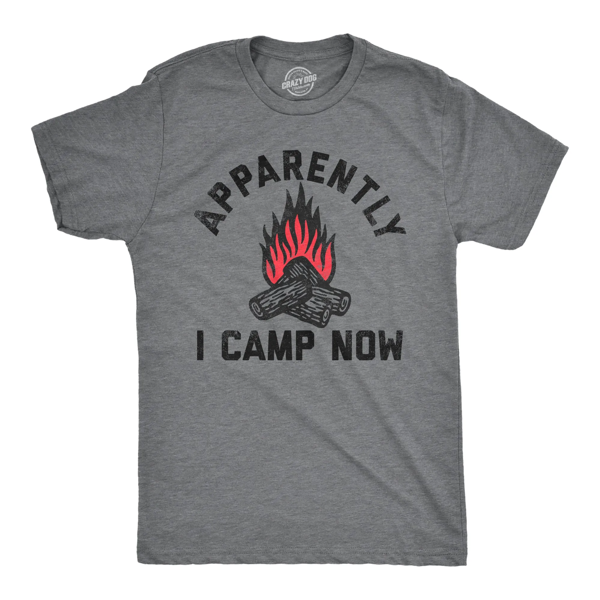 Apparently I Camp Now Men's T Shirt sold by Crazy Dog T-Shirts