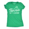 Tennis Legend Women's T Shirt sold by Crazy Dog T-Shirts