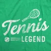 Tennis Legend Women's T Shirt sold by Crazy Dog T-Shirts