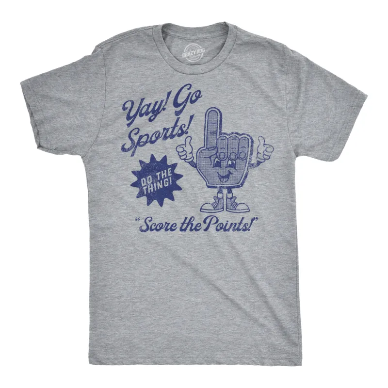 Yay Go Sports Men's T Shirt sold by Crazy Dog T-Shirts