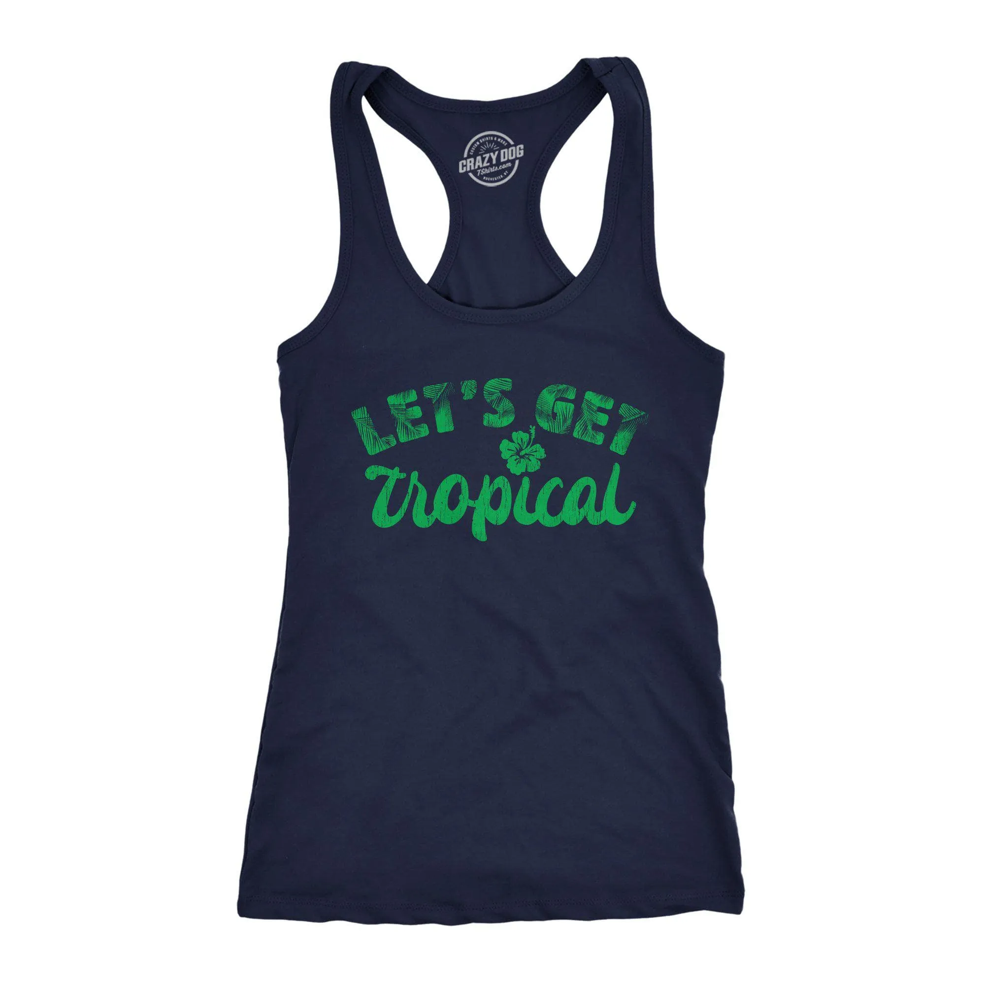 Let's Get Tropical Women's Tank Top sold by Crazy Dog T-Shirts