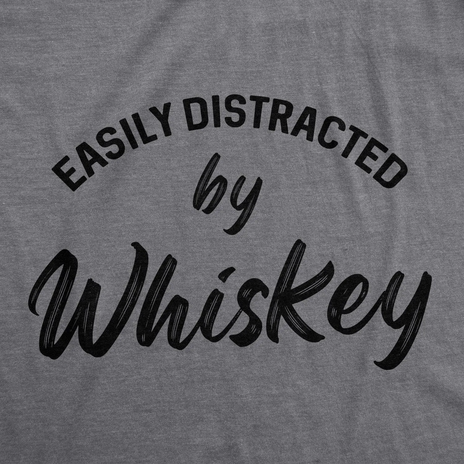 Easily Distracted By Whiskey Women's T Shirt sold by Crazy Dog T-Shirts product image thumbnail 2
