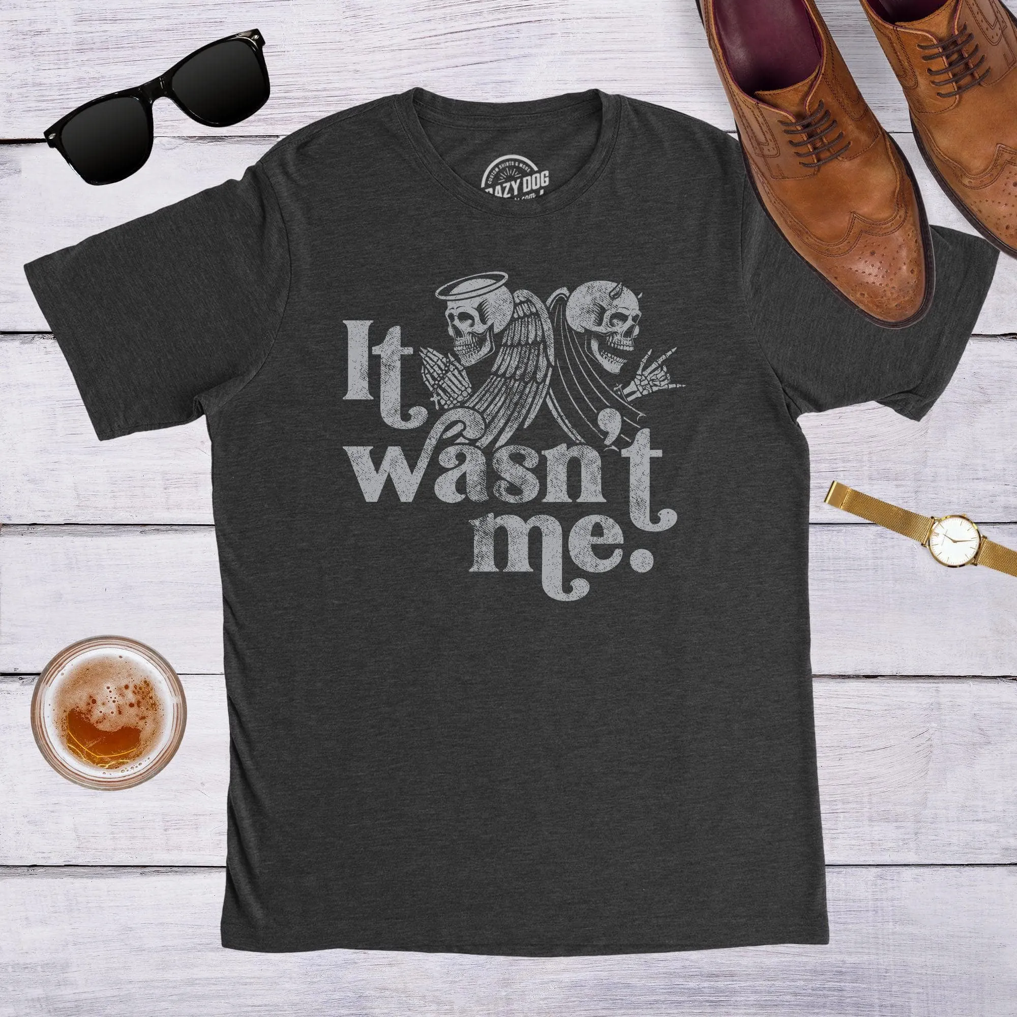 It Wasn't Me Men's T Shirt sold by Crazy Dog T-Shirts product image thumbnail 3