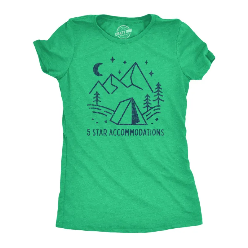 5-Star Accommodations Women's T Shirt sold by Crazy Dog T-Shirts