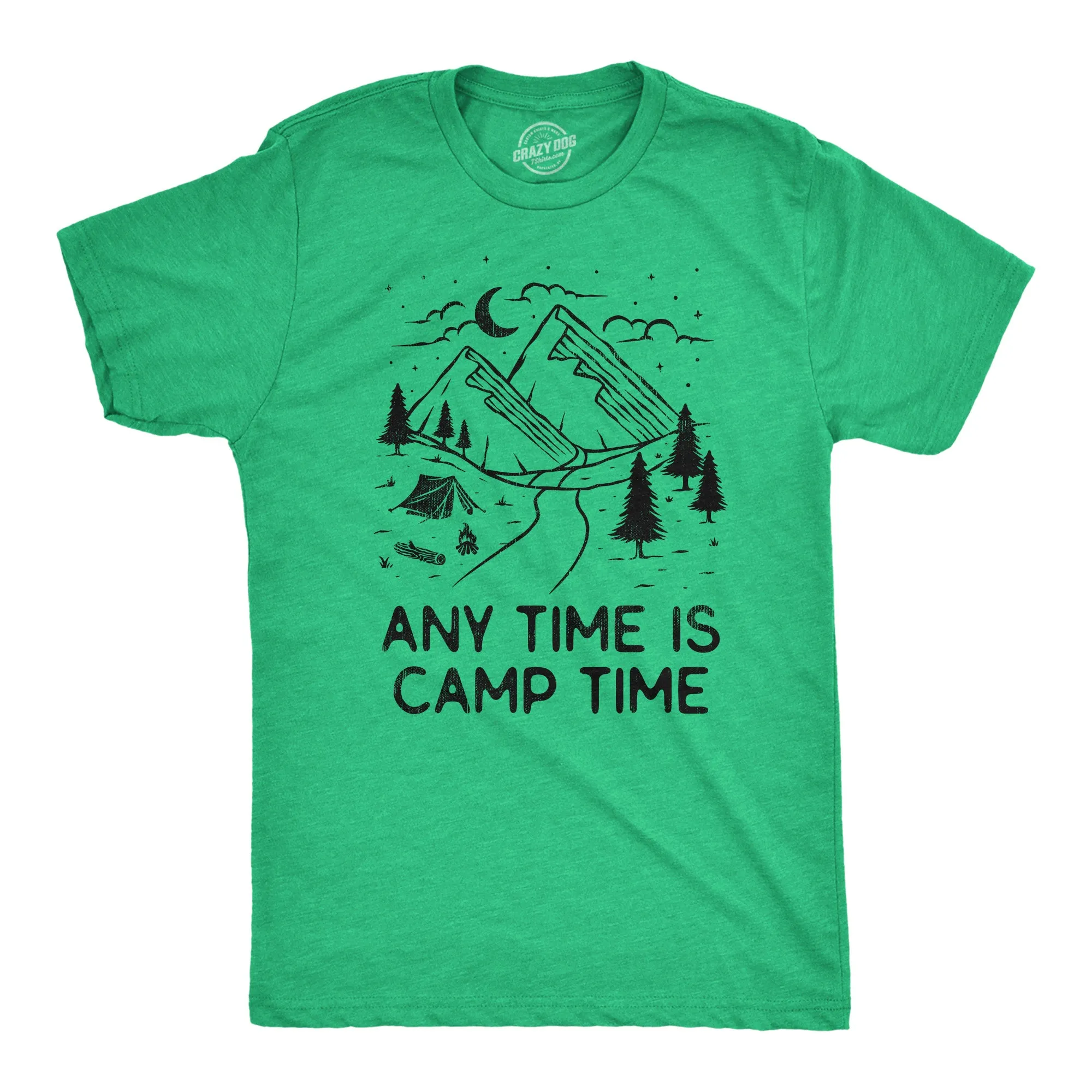 Any Time Is Camp Time Men's T Shirt sold by Crazy Dog T-Shirts