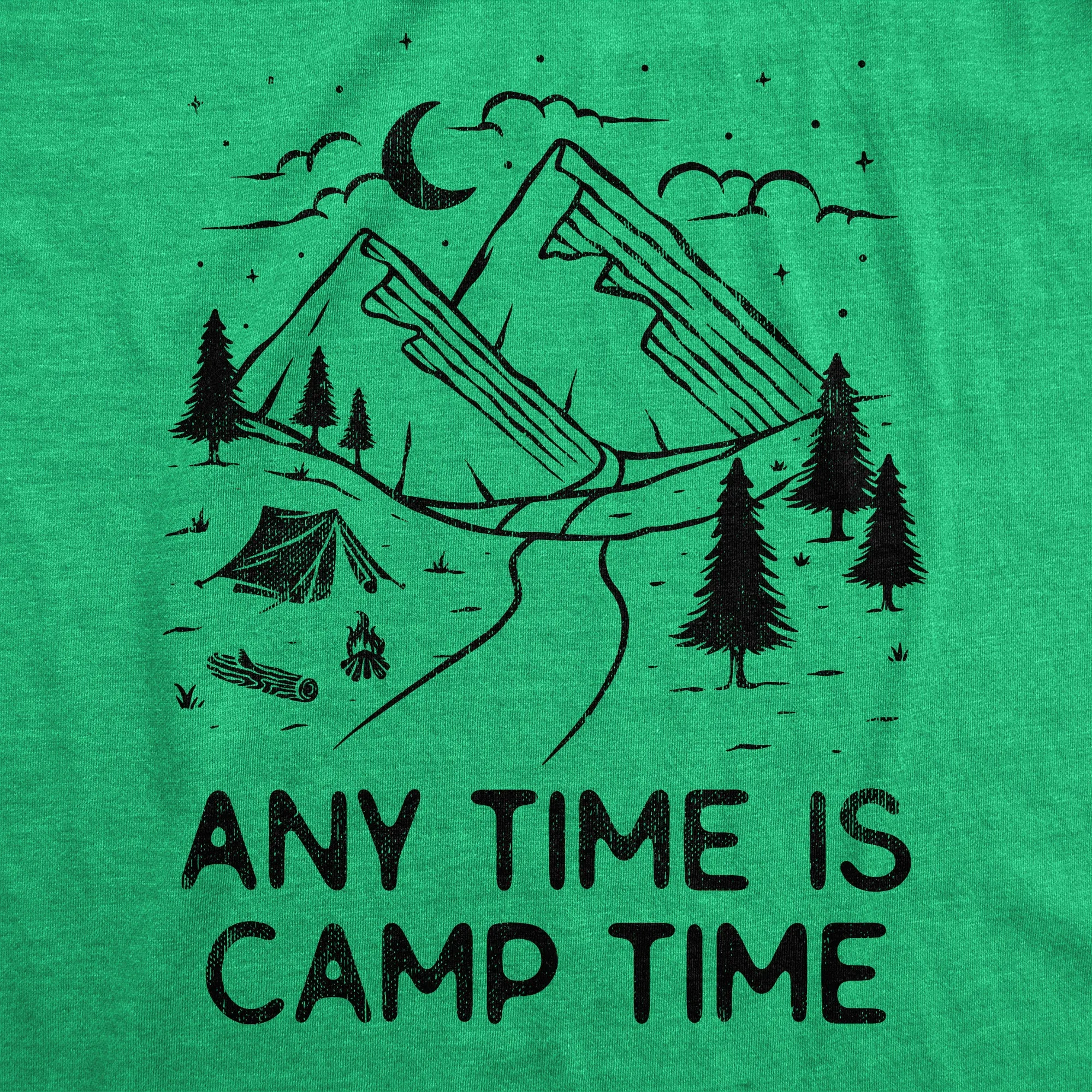 Any Time Is Camp Time Men's T Shirt sold by Crazy Dog T-Shirts product image thumbnail 2