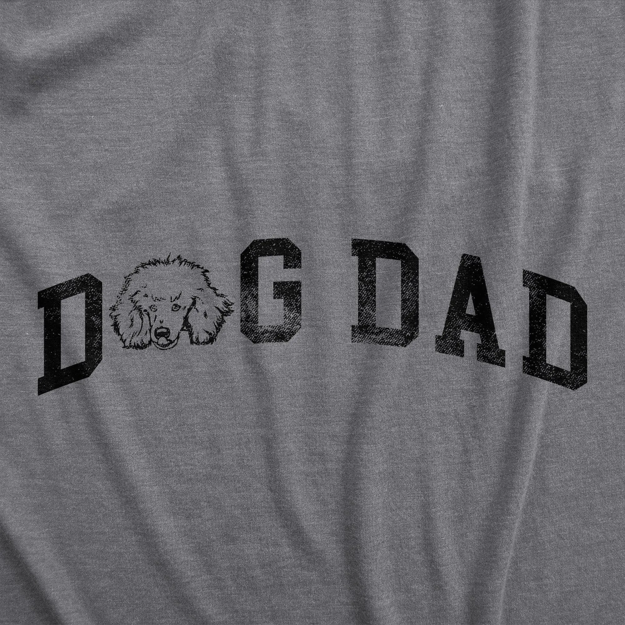 Dog Dad Poodle Men's T Shirt sold by Crazy Dog T-Shirts product image thumbnail 2