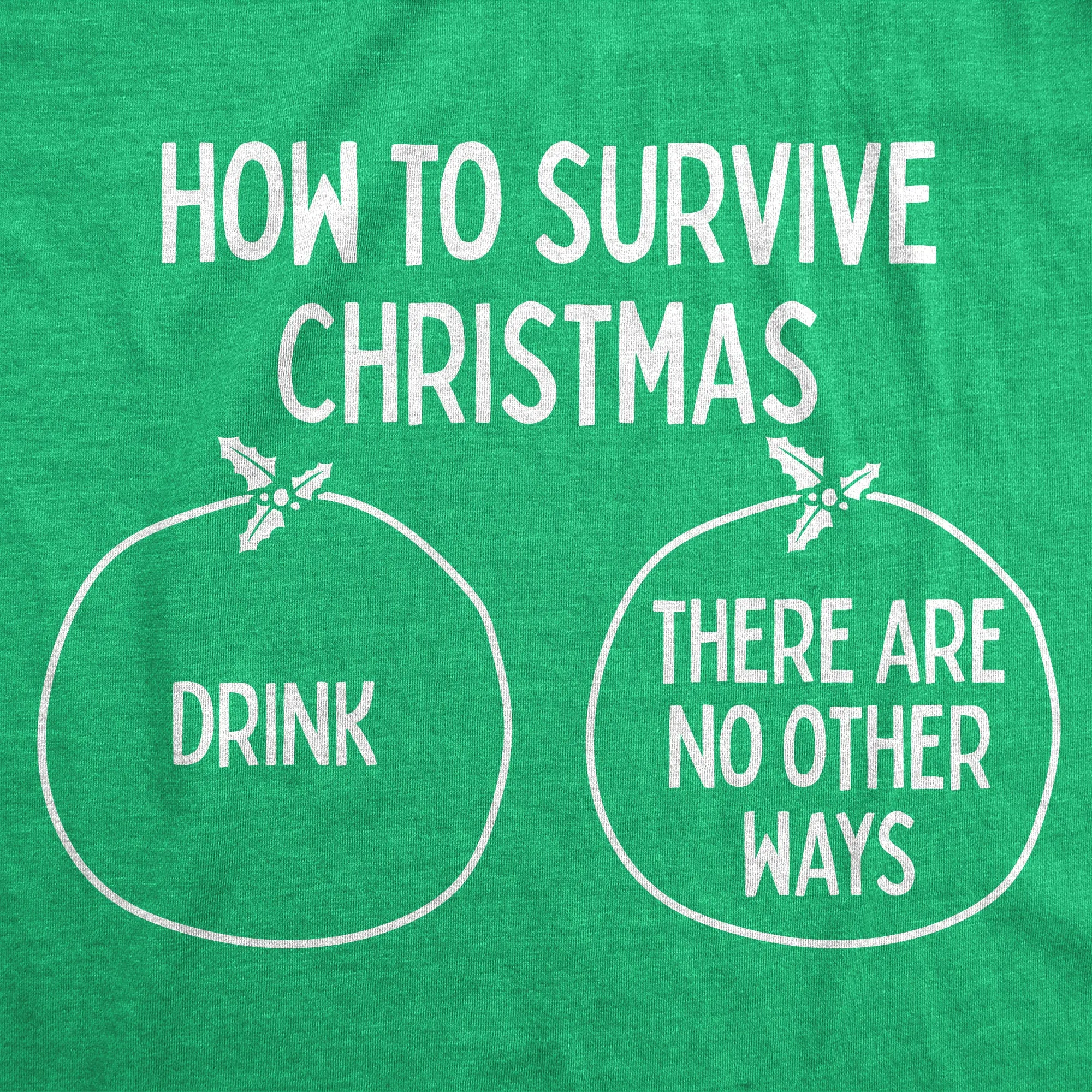 How To Survive Christmas Women's T Shirt sold by Crazy Dog T-Shirts product image thumbnail 2