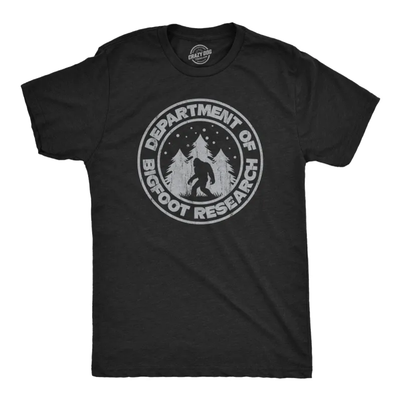 Department Of Bigfoot Research Men's T Shirt sold by Crazy Dog T-Shirts